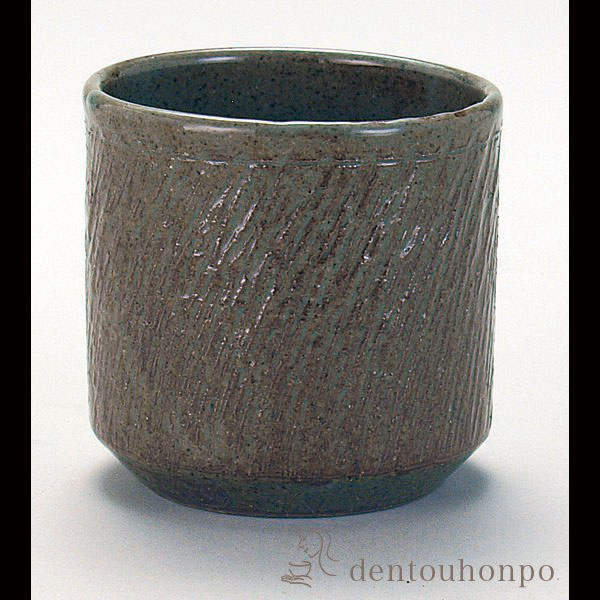 九谷焼 ロックカップ 青磁トビカンナ≪在庫確認後、通常即日で出荷≫ ( 和窯 焼酎カップ ビールカップ 保温 保冷 人気 九谷焼 )