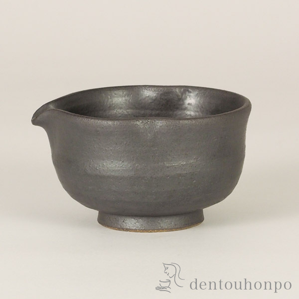 九谷焼 片口 黒釉焼〆 1合≪在庫確認後、通常即日で出荷≫ ( 和窯 酒器 日本酒 冷酒 片口 おすすめ 九谷焼 )