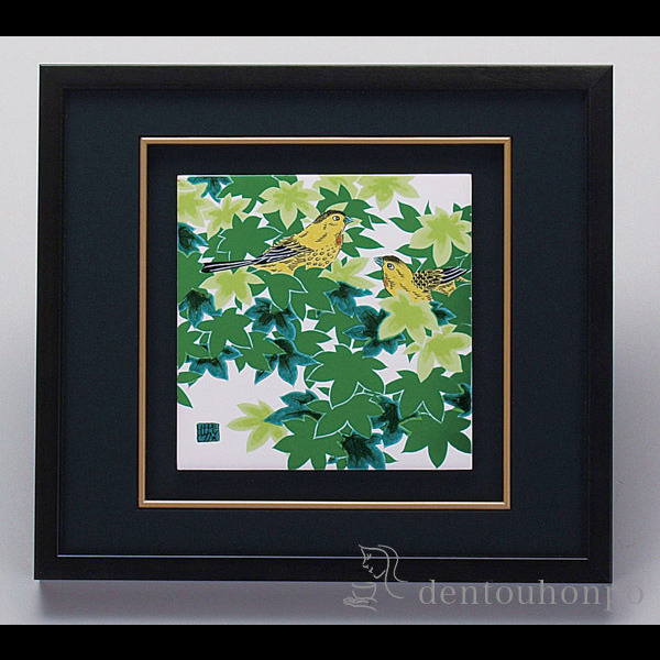 【送料無料】九谷焼 陶額 うたごえ ガラス付≪在庫確認後、1~3営業日で出荷≫ ( 置物 額飾り 陶板 陶板画 法人 アートパネル 九谷焼 )