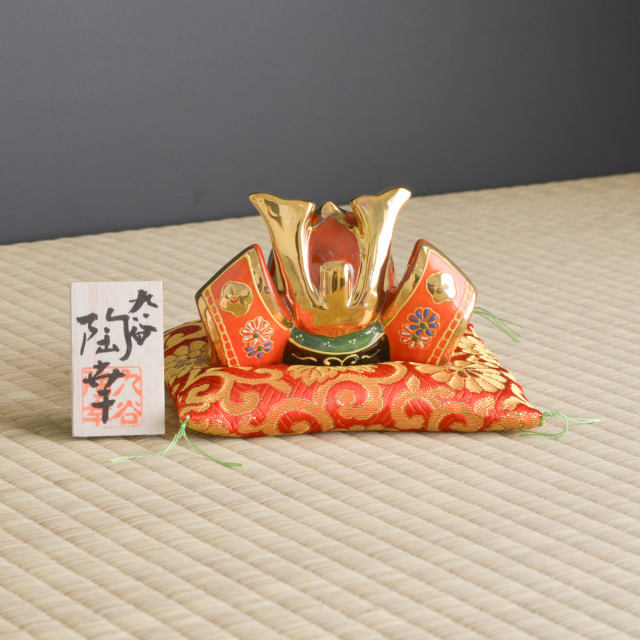 名入れ木札無料】 【送料無料】 兜 盛 3号 布団・木札付 / 五月人形