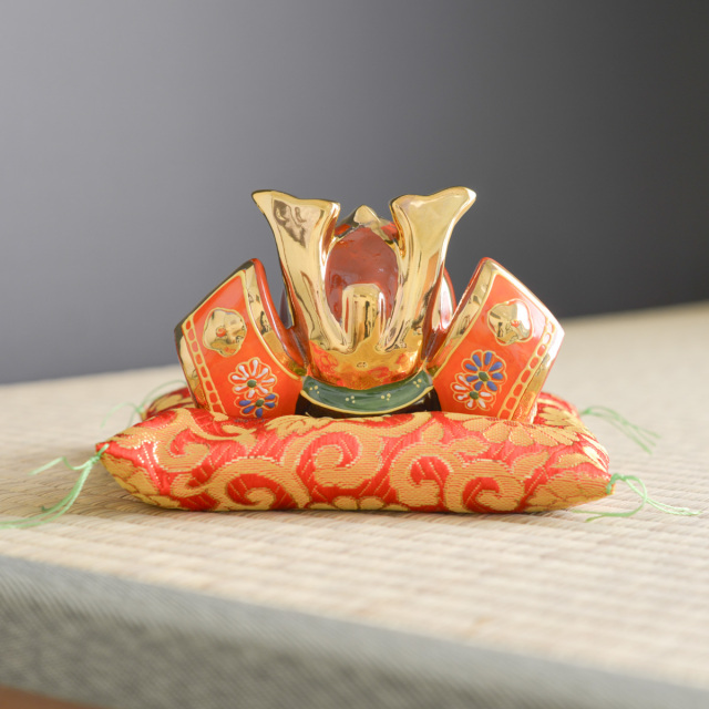 名入れ木札無料】 【送料無料】 兜 盛 3号 布団・木札付 / 五月人形