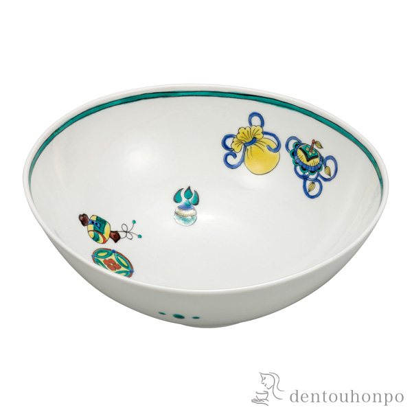 鉢 宝づくし 6.5号≪在庫確認後、通常即日で出荷≫ ( 和食 セット おつまみ 朝食 煮物 九谷焼 )