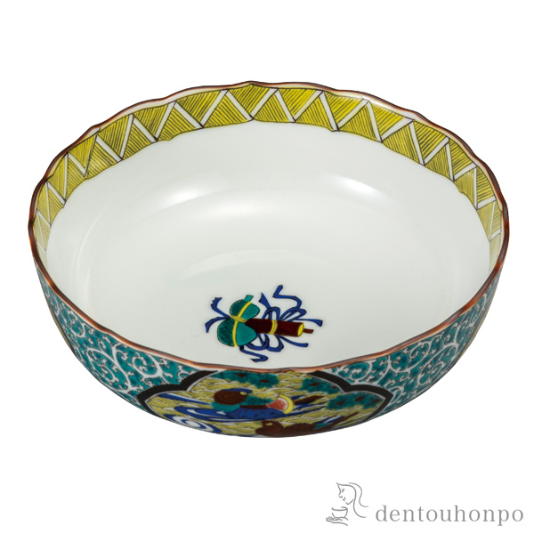 鉢 おしどり／鳳凰図 5.8号≪在庫確認後、通常即日で出荷≫ ( 和食 食器 おつまみ 朝食 煮物 九谷焼 )