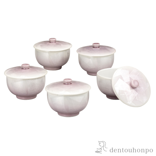 【送料無料】蓋付汲出揃 銀彩紫≪在庫確認後、通常即日で出荷≫ ( 木箱名入れ有料 茶器セット 急須 湯呑み 日本茶 中国茶 九谷焼 )