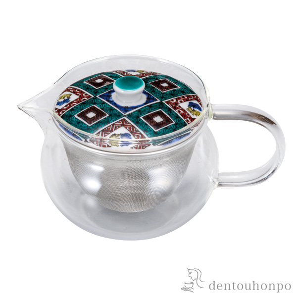 【送料無料】九谷和 ポット  NAGOMI POT 石畳 茶こし付≪在庫確認後、通常即日で出荷≫ ( 紅茶 ハーブティー 日本茶 ティーライフ 人気 九谷焼 )