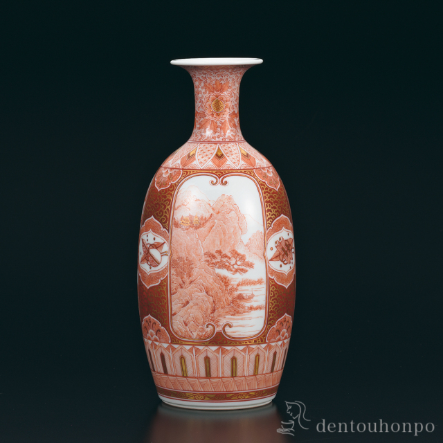 アンティーク洋硝子ガラス製 花入 花器 花瓶