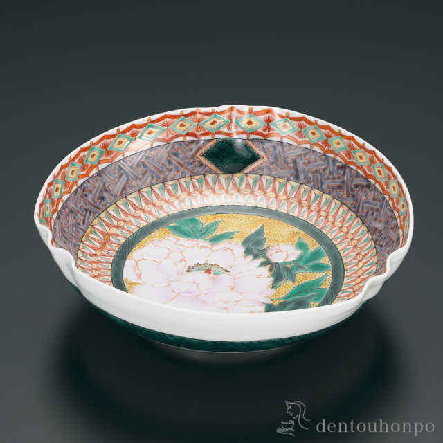 送料無料】 菓子器 色絵牡丹 / 中鉢 お菓子 菓子入れ 人気 おすすめ