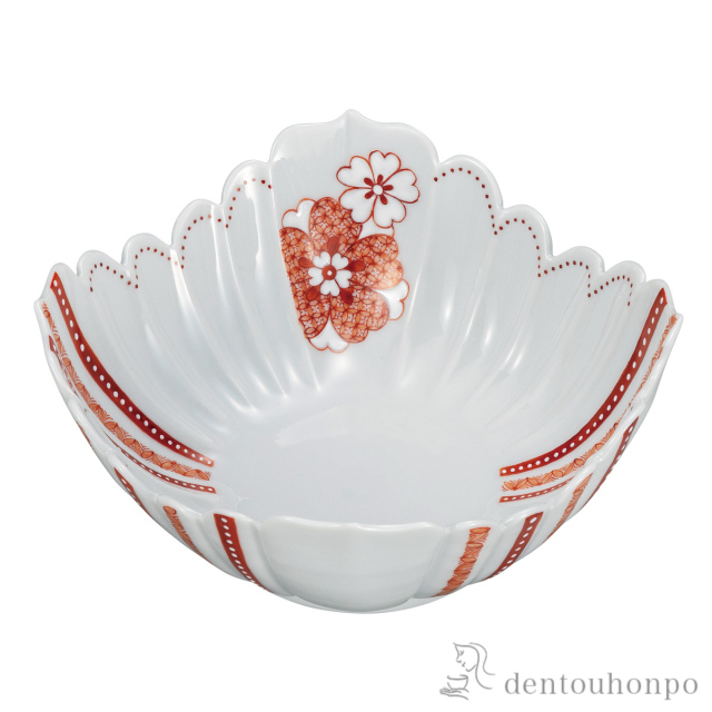 【送料無料】鉢 花小紋 6号≪在庫確認後、通常即日で出荷≫ ( 和食 食器 おつまみ 朝食 煮物 九谷焼 )