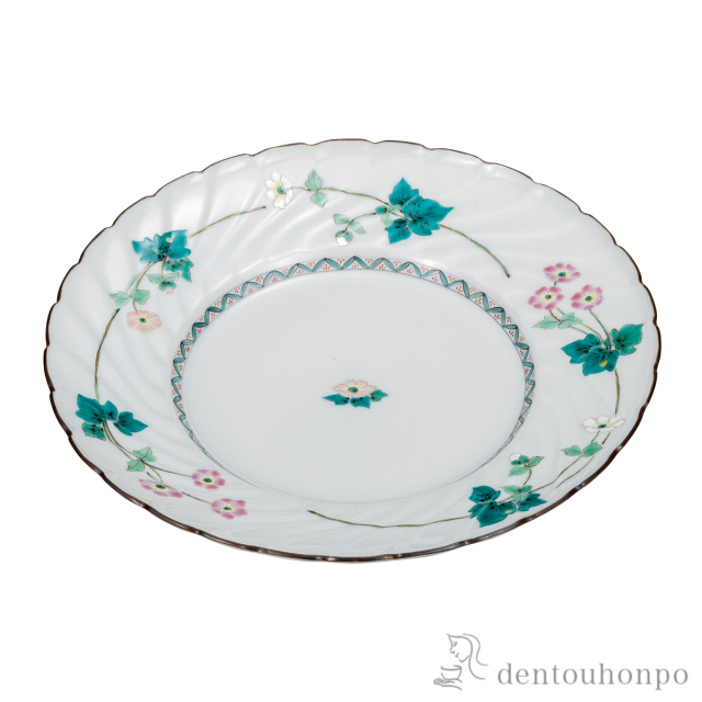 【送料無料】盛皿 秋明菊 8.5号≪在庫確認後、通常即日で出荷≫ ( 和食 食器 おつまみ 朝食 煮物 九谷焼 )