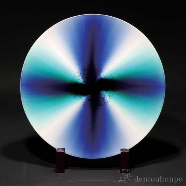 【送料無料】飾皿 ロンド 16号 皿立付≪在庫確認後、通常即日で出荷≫ ( 置物 飾皿 スタンド 絵皿 贈り物 九谷焼 )