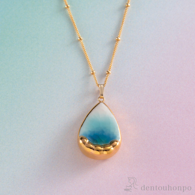 【送料無料】ネックレス 霖雨のあと≪在庫確認後、通常即日で出荷≫ ( おしゃれ ジュエリー ネックレス レディース チャーム 九谷焼 )