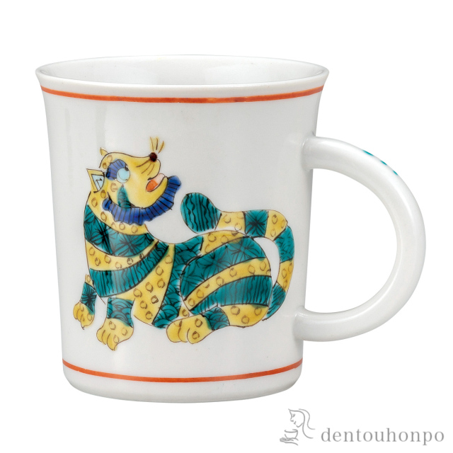 マグカップ 十二支 寅≪在庫確認後、通常即日で出荷≫ ( プレゼント デザイン マグ オリジナル タンブラー 九谷焼 )