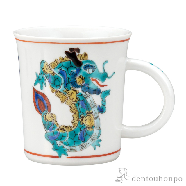 マグカップ 十二支 辰≪在庫確認後、通常即日で出荷≫ ( プレゼント デザイン マグ オリジナル タンブラー 九谷焼 )