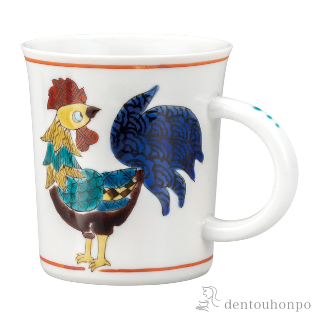 マグカップ 十二支 酉≪在庫確認後、通常即日で出荷≫ ( プレゼント デザイン マグ オリジナル タンブラー 九谷焼 )