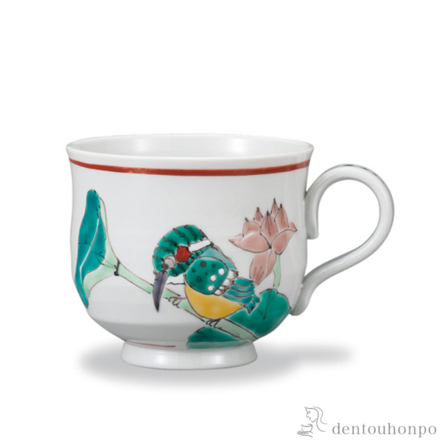 マグカップ 蓮の翡翠≪在庫確認後、1~3営業日で出荷≫ ( プレゼント デザイン マグ オリジナル タンブラー 九谷焼 )