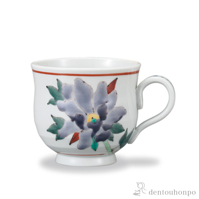 マグカップ 牡丹≪在庫確認後、1~3営業日で出荷≫ ( プレゼント デザイン マグ オリジナル タンブラー 九谷焼 )