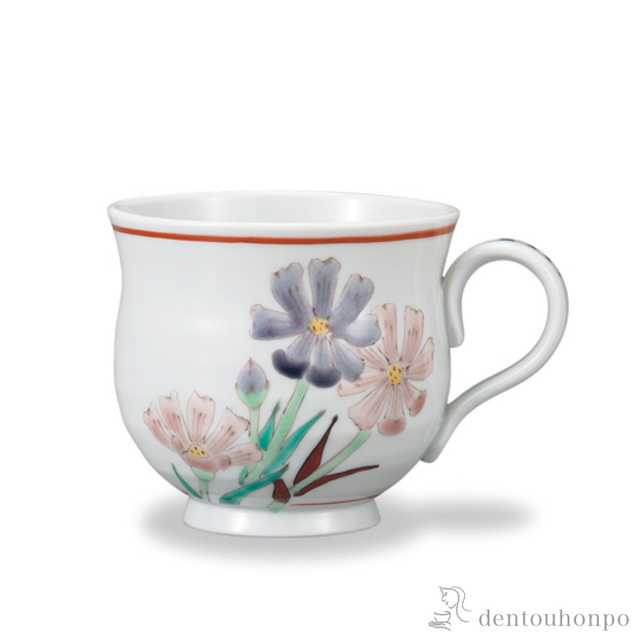 マグカップ 秋桜≪在庫確認後、1~3営業日で出荷≫ ( プレゼント デザイン マグ オリジナル タンブラー 九谷焼 )