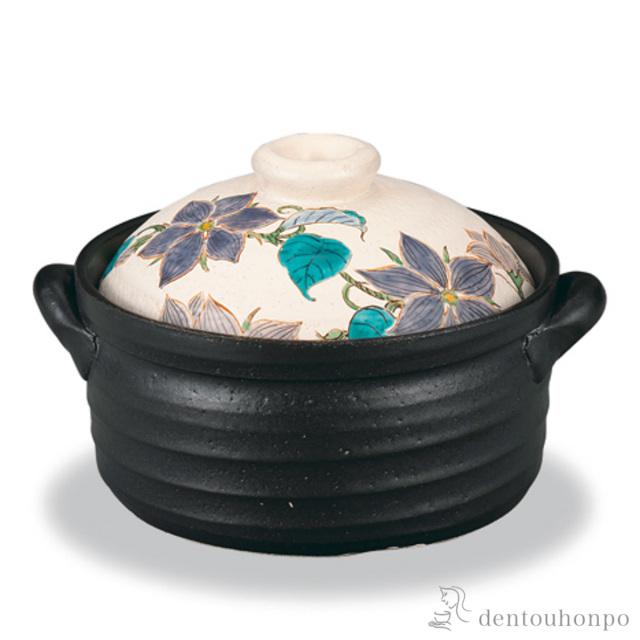 【送料無料】２号炊きご飯釜 鉄仙≪在庫確認後、1~3営業日で出荷≫ ( ご飯鍋 万能鍋 ごはん 鍋料理 鍋パーティー 九谷焼 )