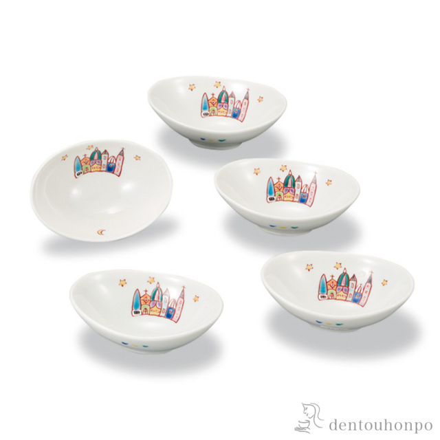 小鉢揃 アラビアンナイト 3.5号 5枚セット≪在庫確認後、1~3営業日で出荷≫ ( 和食 食器 おつまみ 朝食 料理 九谷焼 )