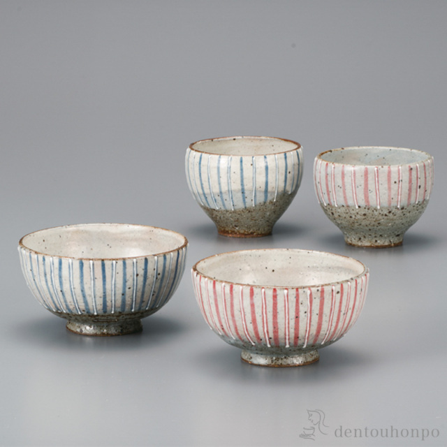 【送料無料】夫婦揃 十草 ペアセット≪在庫確認後、1~3営業日で出荷≫ ( 夫婦茶碗 夫婦湯呑 セット ご飯茶碗 湯飲み 九谷焼 )