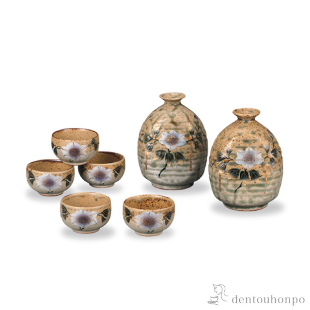 酒器揃 鉄仙≪在庫確認後、1~3営業日で出荷≫ ( 酒器 日本酒 冷酒 プレゼント 人気 九谷焼 )