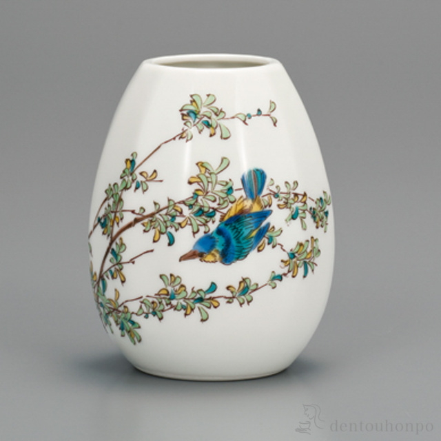 一輪生 川せみ 3.5号≪在庫確認後、1~3営業日で出荷≫ ( 花瓶 おしゃれ 花器 フラワーベース おすすめ 九谷焼 )