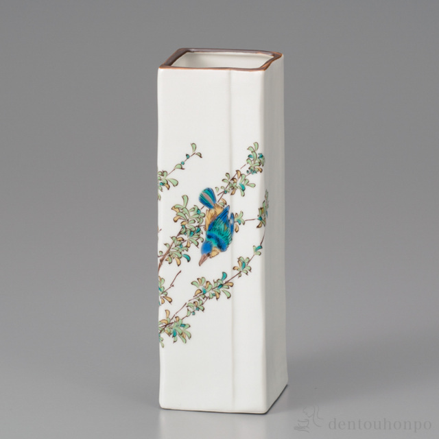 一輪生 川せみ 6号≪在庫確認後、1~3営業日で出荷≫ ( 花瓶 おしゃれ 花器 フラワーベース おすすめ 九谷焼 )