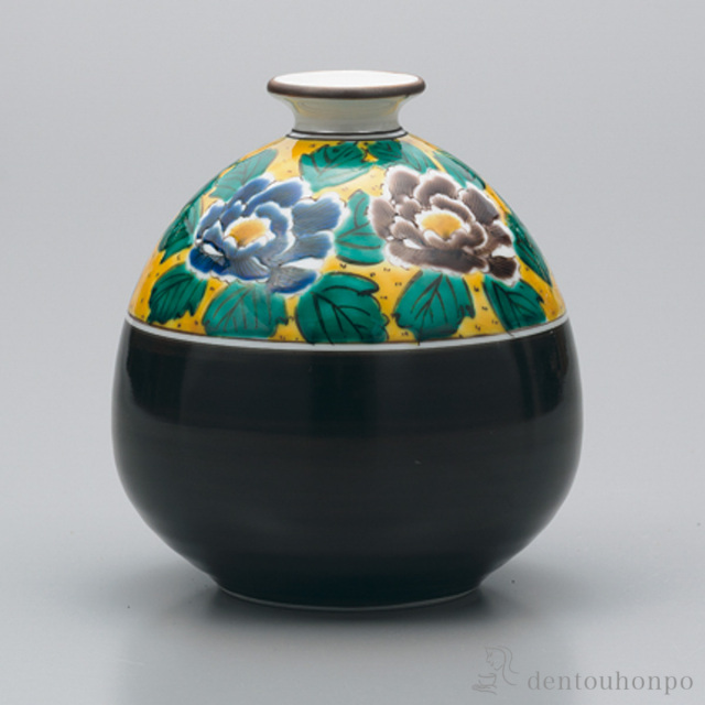 【送料無料】花瓶 吉田屋風 4号≪在庫確認後、1~3営業日で出荷≫ ( 木札名入れ有料 ガラス フラワーベース 花器 一輪挿し おすすめ 九谷焼 )