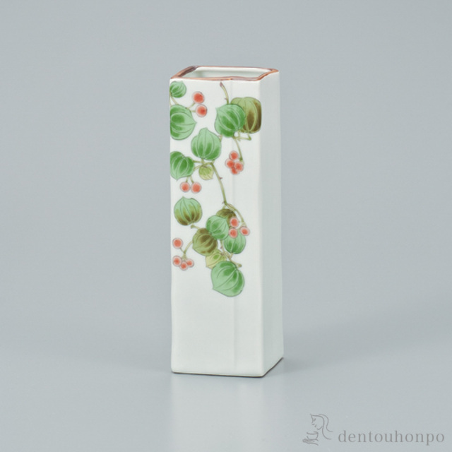 一輪生 山帰来 6号≪在庫確認後、1~3営業日で出荷≫ ( 花瓶 おしゃれ 花器 フラワーベース おすすめ 九谷焼 )