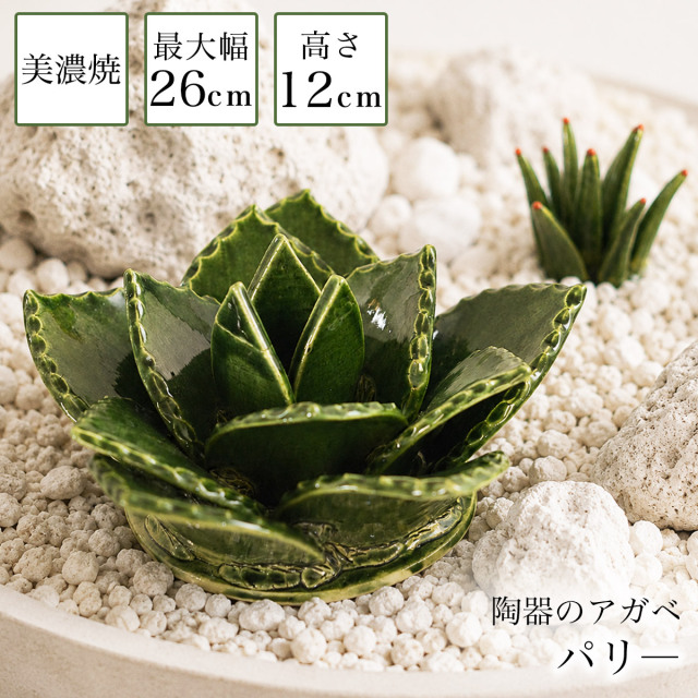 送料無料】 SERA SABO 陶器のアガベ パリ― 単品 / 置物 オブジェ 庭