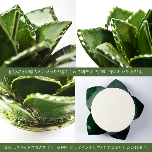 送料無料】 SERA SABO 陶器のアガベ パリ― 単品 / 置物 オブジェ 庭