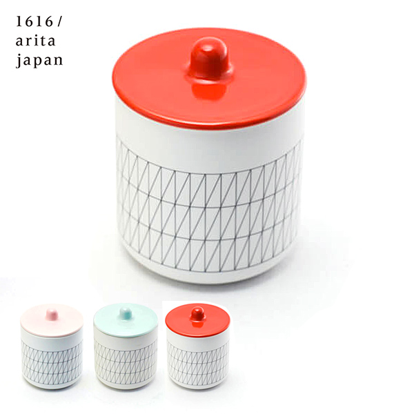 S＆B container red／blue／light pink 1個≪2週間程で出荷予定≫ ( 1616 ／ arita japan 父の日 プレゼント 初任給 コンテナ お菓子入れ 小物入れ 収納 おしゃれ 有田焼 )
