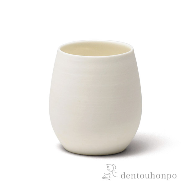 タンブラー 吟白‐ぎんぱく‐ / へちもん ビールグラス 陶器 信楽焼 湯呑