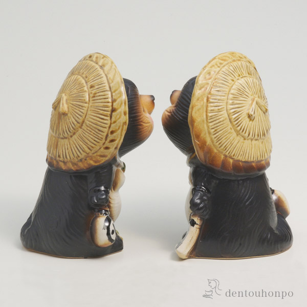 キス狸 オス 6号 / 置物 幸運 風水 縁起物 人気 信楽焼 ≪在庫確認後