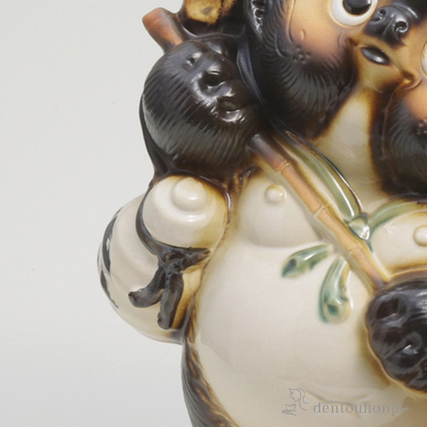 送料無料】 福熊手狸 11号 / 置物 幸運 風水 縁起物 人気 信楽焼