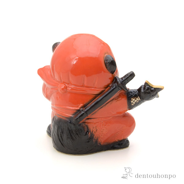 チョー縁起物❗信楽焼忍者狸 高さ17.5cm チョー縁起物❗信楽焼開運狸