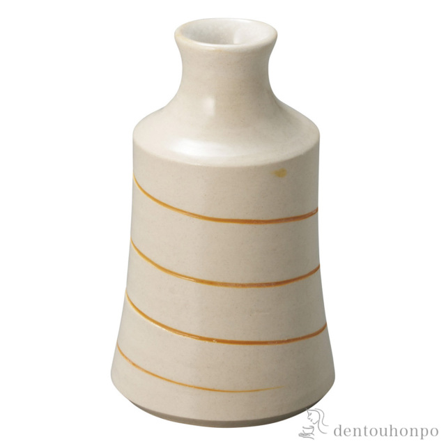 【送料無料】ミニ花瓶 イエロースパイラル 鐘≪在庫確認後、10~14営業日程で出荷予定≫ ( へちもん 木札名入れ有料 一輪挿し おしゃれ 花器 フラワーベース かわいい 信楽焼 )