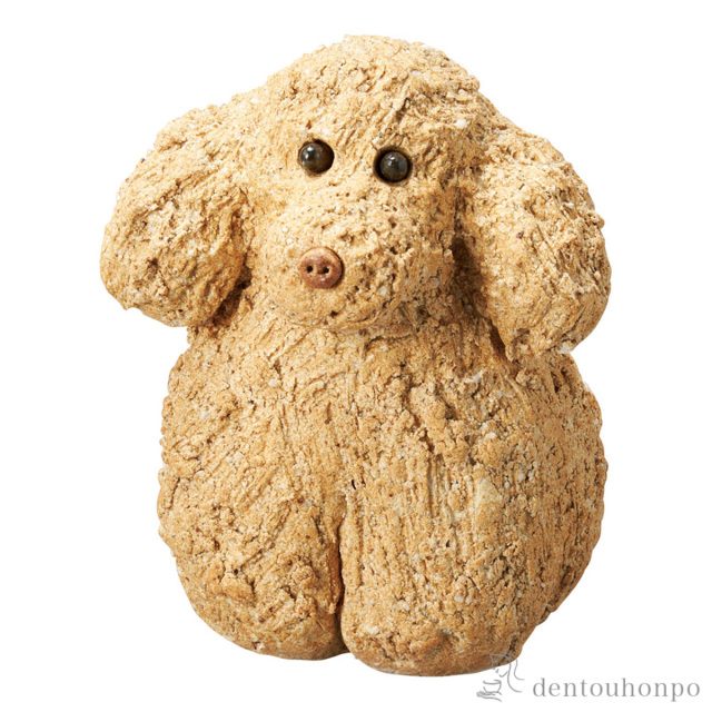 【送料無料】置物 犬のMOKO 茶 大≪在庫確認後、10~14営業日程で出荷予定≫ ( へちもん 木札名入れ有料 信楽焼 )