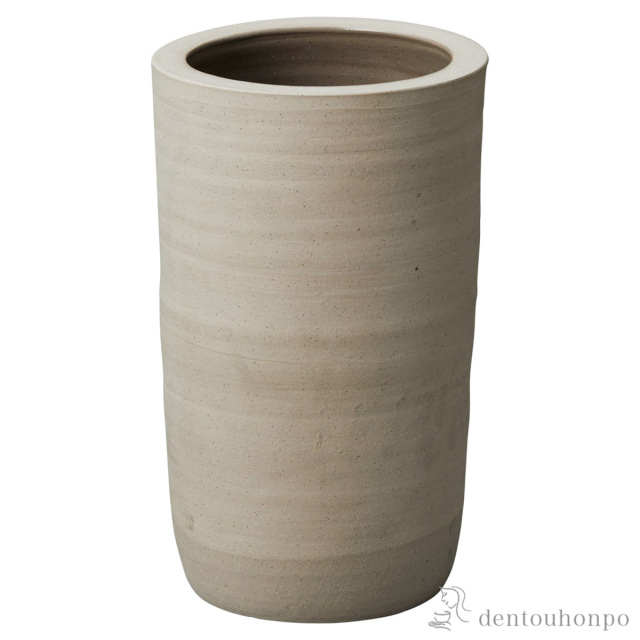 【送料無料】傘立て 灰砂岩 ナロー≪在庫確認後、10~14営業日程で出荷予定≫ ( へちもん スリム 玄関 お店 高級 おすすめ 信楽焼 )