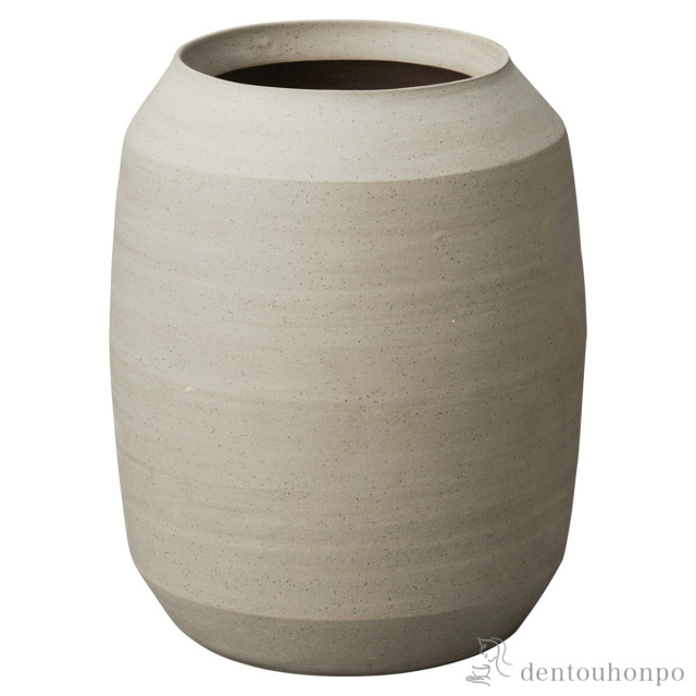 【送料無料】傘立て 灰砂岩 バレル≪在庫確認後、10~14営業日程で出荷予定≫ ( へちもん スリム 玄関 お店 高級 おすすめ 信楽焼 )