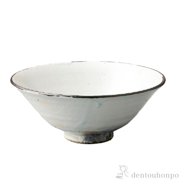 抹茶椀 粉引鉄散≪在庫確認後、10~14営業日程で出荷≫ ( へちもん 抹茶碗 茶道具 茶器 お稽古用 抹茶 信楽焼 )