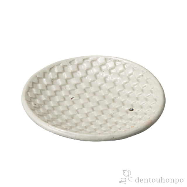 皿 モザイクホワイト 10ｃｍ 5個セット≪在庫確認後、10~14営業日程で出荷≫ ( へちもん プレート おつまみ 料理 和食 洋食 信楽焼 )