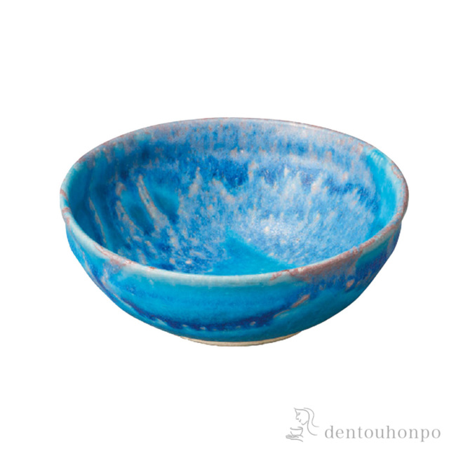 【送料無料】丸鉢 露草 15cm 5個セット≪在庫確認後、10~14営業日程で出荷≫ ( へちもん 和食 食器 おつまみ 朝食 煮物 信楽焼 )