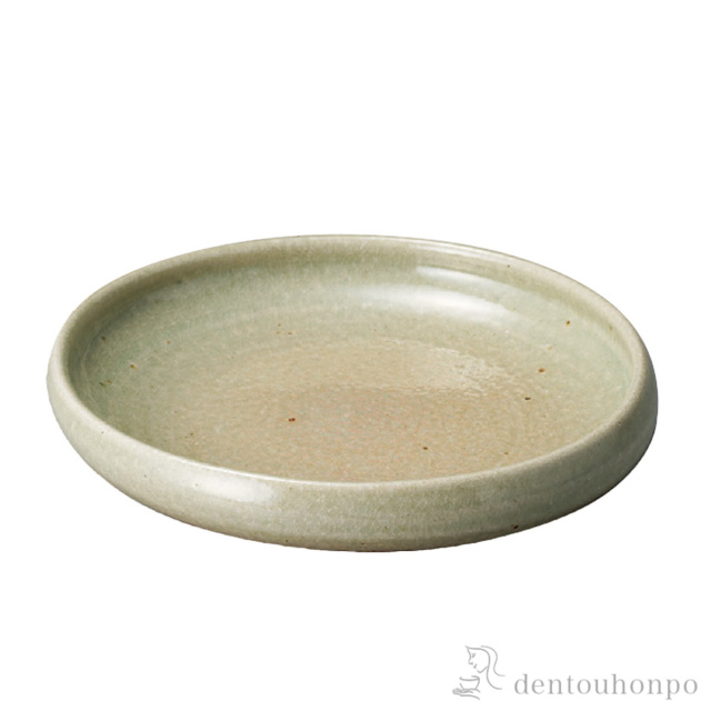 平鉢 緑ガラス 18cm 3個セット≪在庫確認後、10~14営業日程で出荷≫ ( へちもん 和食 食器 料理 食器 パーティー 信楽焼 )