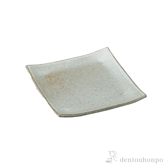 【送料無料】皿 すず釉 13cm 5個セット≪在庫確認後、10~14営業日程で出荷≫ ( へちもん プレート 醤油皿 豆皿 和食 洋食 信楽焼 )