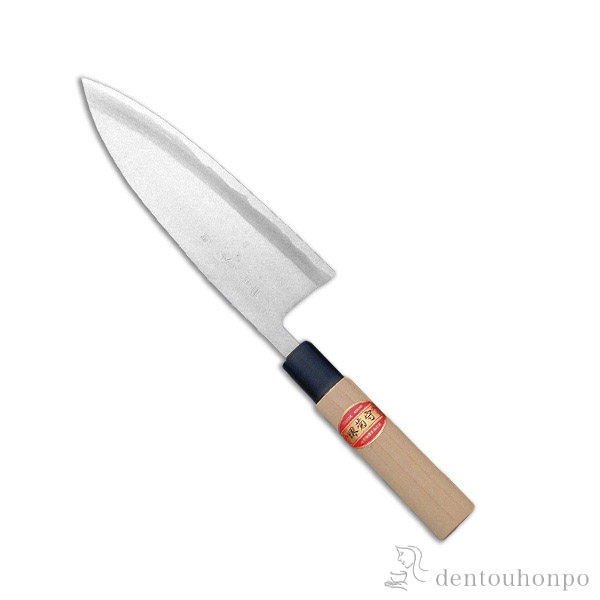 【送料無料】和包丁 堺菊守 別打（プラスチック柄） 出刃 180mm 1本 名入れ彫刻無料≪在庫確認後、1週間程で出荷≫ ( 父の日 プレゼント 初任給 切れ味 ナイフ 庖丁 人気 おすすめ 堺打刃物 )