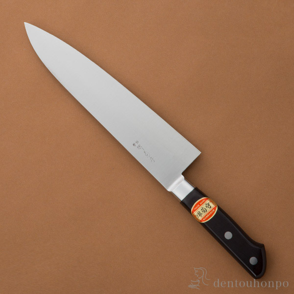 送料無料】 洋包丁 堺菊守 日本鋼(口金付) 洋出刃 300mm 1本 名入れ 送料無料】 洋包丁 堺菊守 日本鋼(口金付) 洋出刃 300mm 1本 名入れ