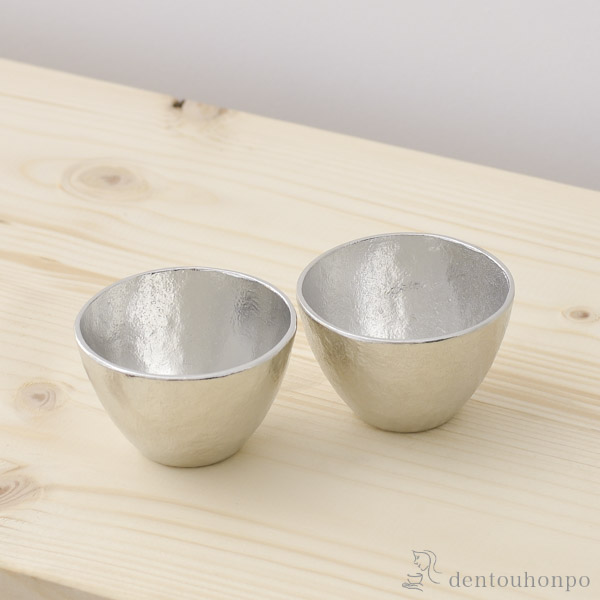 送料無料】 ぐい呑 大 2個セット / 能作 ぐいのみ 盃 酒器 セット