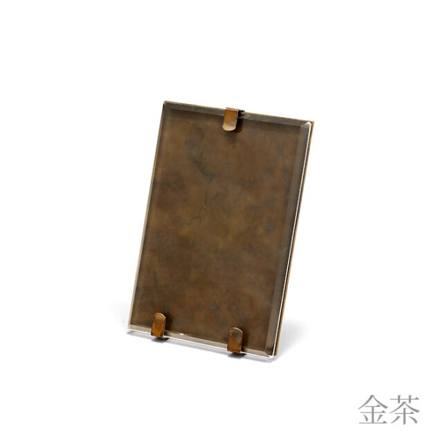 送料無料】 写真立て 金茶 桐箱入り / 能作 写真立て フォトフレーム
