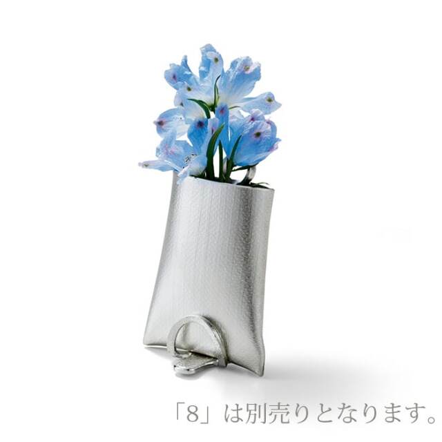 【新歓嗣】 壁掛け花瓶　花器　花瓶 送料無料】 壁掛け花瓶 すずはな 氷割 / 能作 ガラス フラワーベース